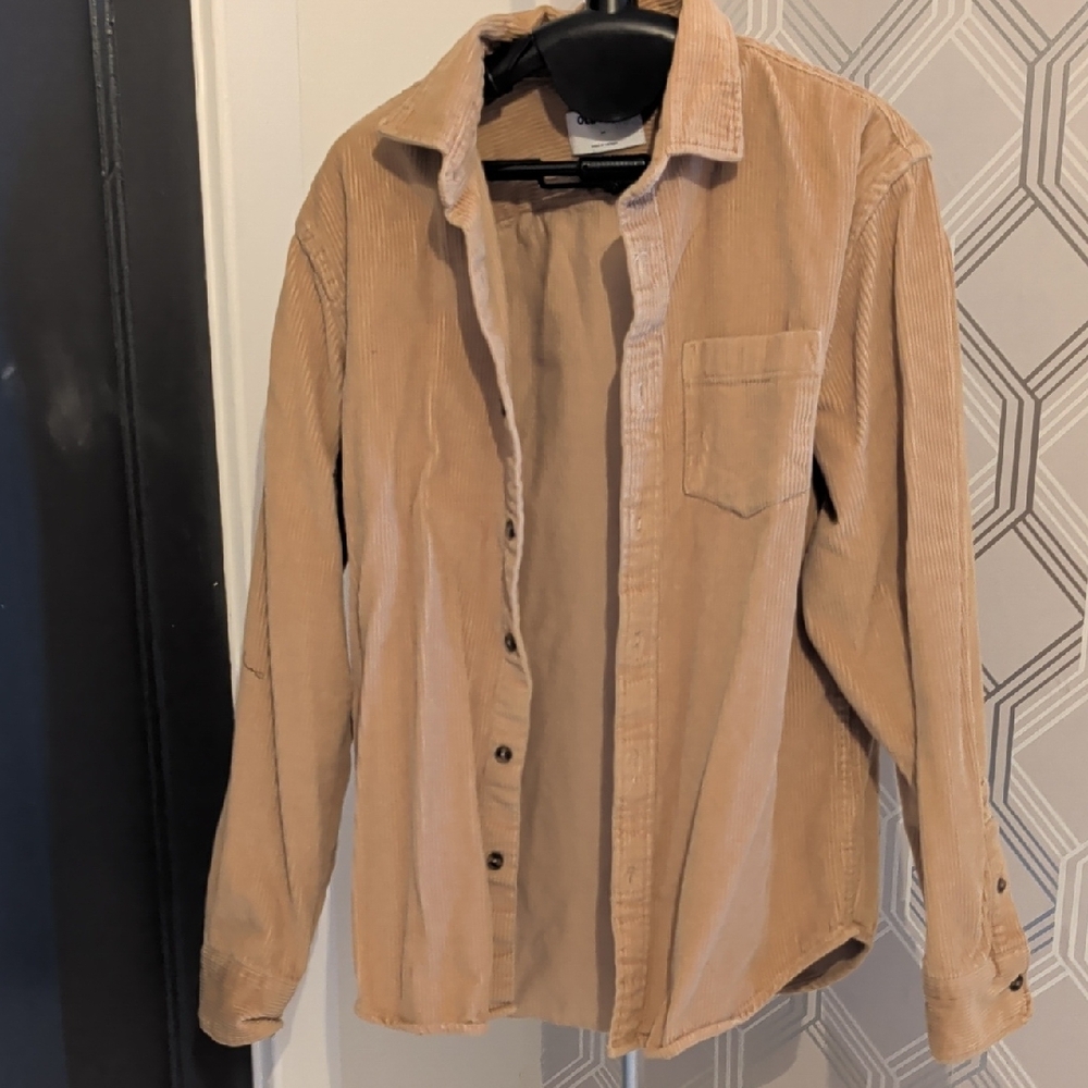 Old Navy Camel Corduroy Shirt